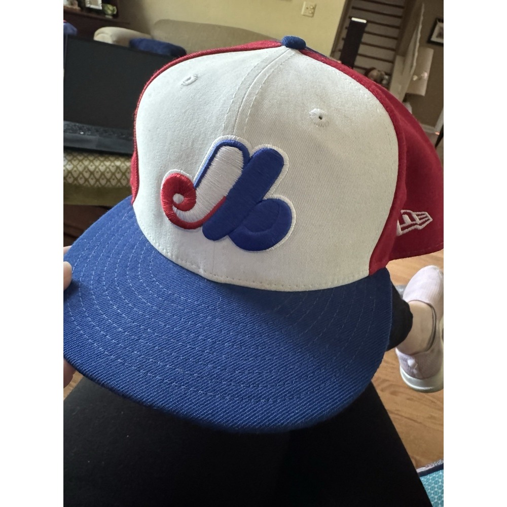 Montreal Expos‎ New Era 59FIFTY Fitted Hat 7 3/8 Cooperstown MLB  100% Cotton